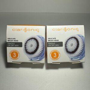 Clarisonic Delicate Facial Cleansing Brush Head Replacement 2 PACK
